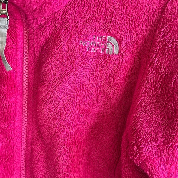 The North Face Vibrant Pink Girls' Full Zip Fuzzy Cozy Fleece Sz Lg (14/16) - Picture 2 of 11